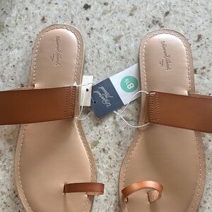 Universal Thread Brown Leather Sandals